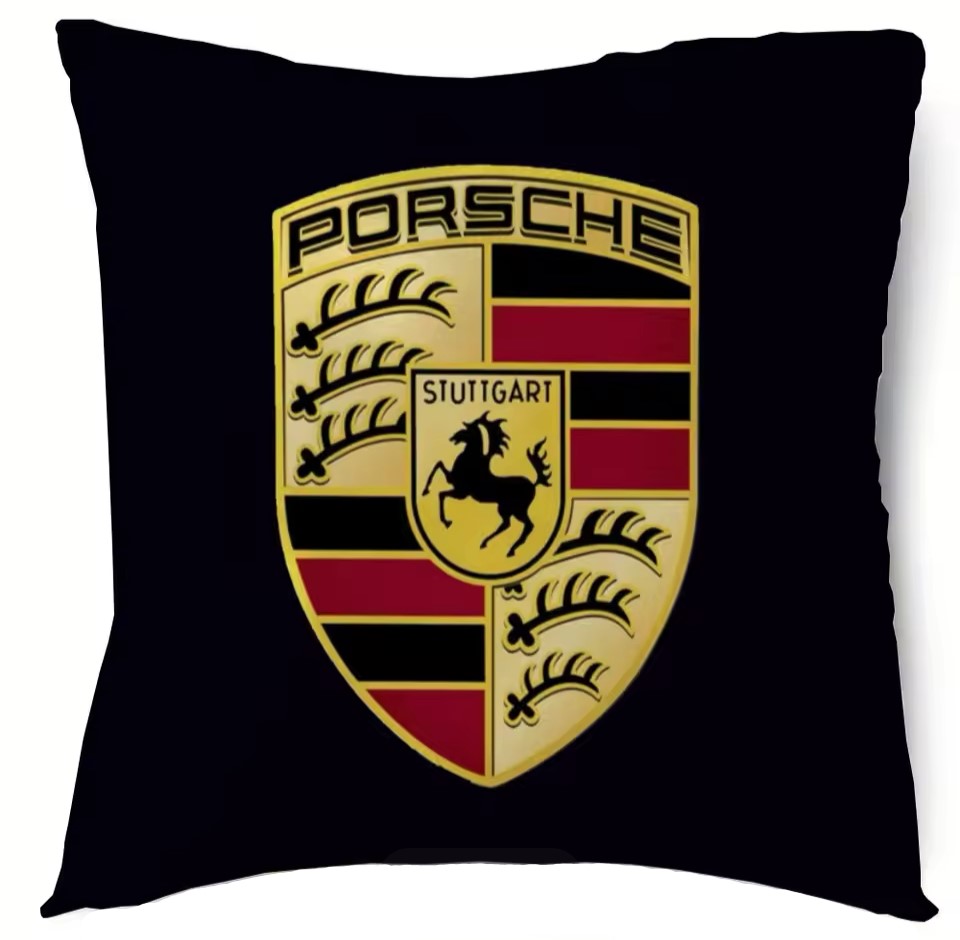 Polštářek Porsche 40x40cm černý